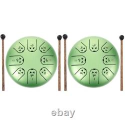 2 Sets Steel Tongue Drum for Beginner Wangyou Child Toddler