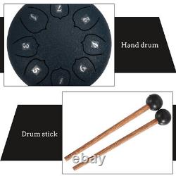2 Sets Tongue Drum 6 inch 8 tone Drum Handheld Tank Drum Percussion Instrument