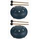 2x Percussion Musical Instrument Tongue Drum Set Tongue Percussion Drum Aum Drum