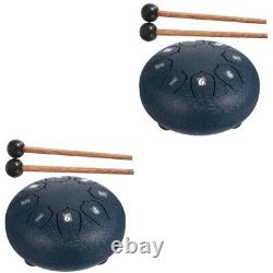 2x Percussion Musical Instrument Tongue Drum Set Tongue Percussion Drum Aum Drum