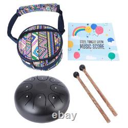 5.5 Steel Tongue Drum Handpan Drum 8 Notes C Key Instrument With Carry Bag