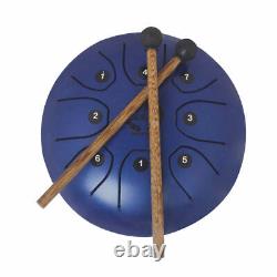 5.5'' Steel Tongue Drum Handpan Mallets Carry Bag for Children Gift Blue