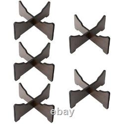 5pcs Steel Tongue Drum Holder Display Stand Tongue Drum Wooden Stand Holder