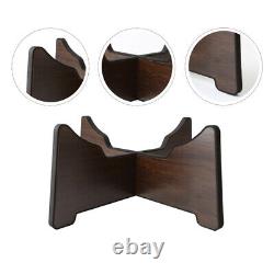 5pcs Steel Tongue Drum Holder Display Stand Tongue Drum Wooden Stand Holder