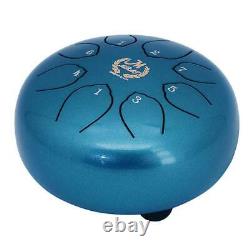 6Inch Lotus Tongue Drum Handpan Drum Best Sound with & Carrying Bag Blue
