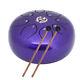 6Inch Lotus Tongue Drum Percussion Instrument Handpan Drum & Bag Purple