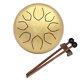 6Inch Lotus Tongue Drum Percussion Instrument with & Carrying Bag Golden