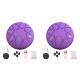 6 8 Notes Steel Tongue Drum Handpan Drum Percussion Instruments (Purple)