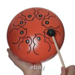 8 Inch Steel Tongue Drum Hand Pan C Key w / Carry Bag Gift Present