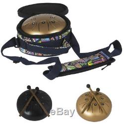 8 Note Steel Tongue Drum 5.5'' Percussion Instrument with Mallet for Children