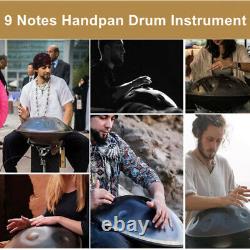 9 Note Tones Handpan Tambourine Steel Drummer Percussion Drum Musical Instrument
