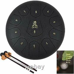 Ailla Steel Tongue Drum 11 Notes 12 Inch C Tone Hand Drum Percussion Instrume