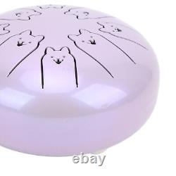 Alloy Steel Tongue Drum 8 Note 5.5in Chakra Tank Ethereal Handpan Lave Ggm