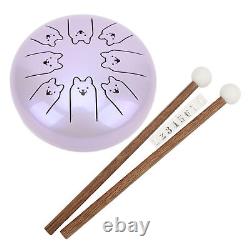 Alloy Steel Tongue Drum 8 Note 5.5in Chakra Tank Ethereal Handpan Lave Ggm