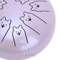 Alloy Steel Tongue Drum 8 Note 5.5in Chakra Tank Ethereal Handpan Lave Ggm