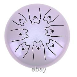 Alloy Steel Tongue Drum 8 Note 5.5in Chakra Tank Ethereal Handpan Lave Ggm