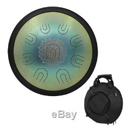 Alloy Steel Tongue Drum Hand Tank Drum UU Handpan Percussion with Storage Bag