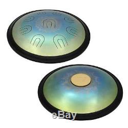 Alloy Steel Tongue Drum Hand Tank Drum UU Handpan Percussion with Storage Bag