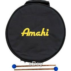 Amahi Steel Tongue Drum 10 Steel Drum Green withBag & Mallets, D Major Pentatonic