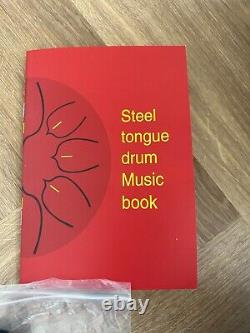 Amkoskr Steel Tongue Drum, 12 30cm Steel Tongue Drum, C Major 11 Notes