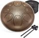 Asmuse Steel Tongue Drum 8 Notes 10 Inch Pan Drum Percussion Steel Drum with and