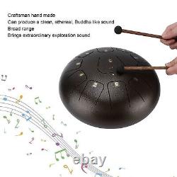 (Bronze)Tongue Drum Wide Sound Range Essential Sounds Handmade 12 Inch