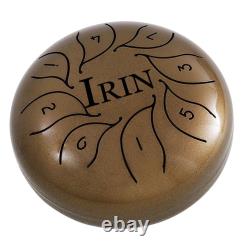 Brown Steel Tongue Drum with Bag Perfect for Relaxation and Performance
