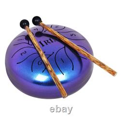 Compact 5 5 Steel Tongue Drum Meditative Sound Storage Bag and Mallets Included