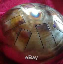 D Celtic Minor, Hand Made, 12, Steel Tongue Drum, Tank Drum, Free Beaters Inc