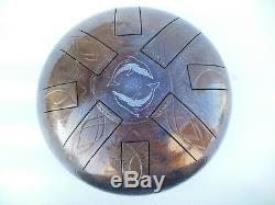 Dolphin 12 16 notes Two-sided steel tongue drum Tankdrum (A minor, A akebono)