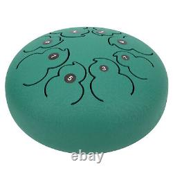 (Emerald)Cosiki Ethereal Drums Steel Tongue 8in 8 With 3 Rubber Feet