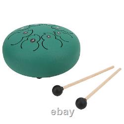 (Emerald) Steel Tongue Ethereal Drums 8in 8 For Music Learning