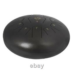 Exquisite Steel 12inch 11-Notes Lotus Tongue Drum Hand Percussion Coffee