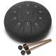GUNAI Steel Tongue Drum 12 Inch 11-Tone C Key Pan Drum Percussion Instrument for