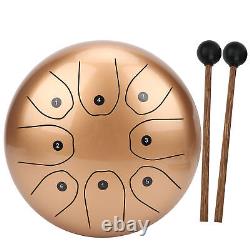 (Gold)MMBAT Steel Tongue Drum C Key Ethereal WorryFree Sanskrit Hand Pan BGS