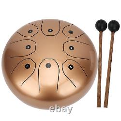 (Gold)MMBAT Steel Tongue Drum C Key Ethereal WorryFree Sanskrit Hand Pan BGS