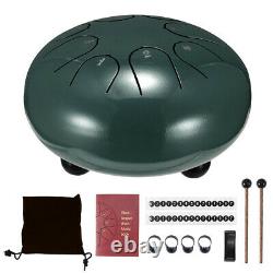 Green Steel Tongue Drum / Pan Drum with Carrying Bag