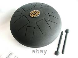 HAPI 12 Slim Steel Tongue Drum G-MAJOR with Mallets, Bag, and Instructions