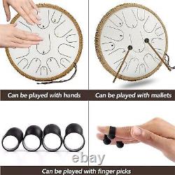 Hand Drum 15 Notes Handcrafted Steel Tongue Drum Kit Tone For Performance