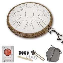 Hand Drum 15 Notes Handcrafted Steel Tongue Drum Kit Tone For Performance