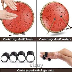 Hand Drum 15 Notes Portable Protective Spray Paint Steel Tongue Drum Kit