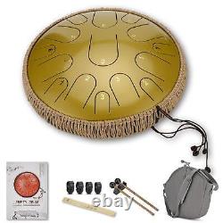 Hand Drum 15 Notes Steel Tongue Drum Kit Protective Spray Paint Handcrafted
