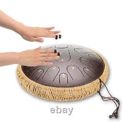 Hand Drum Excellent Resonance Vibration Handcrafted Portable Steel Tongue