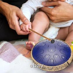 Hand Drum Excellent Resonance Vibration Handcrafted Steel Tongue Drum Kit