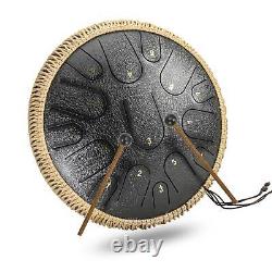 Hand Drum Excellent Resonance Vibration Handcrafted Steel Tongue Drum Kit 15