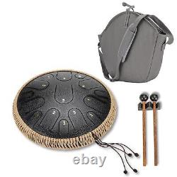 Hand Drum Handcrafted Excellent Resonance Vibration Steel Tongue Drum Kit