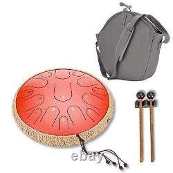 Hand Drum Steel Tongue Drum Kit 15 Notes Handcrafted Portable For Practice Gso