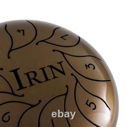 Hand Made Steel Tongue Drum 5 5 inch Percussion Instrument Brown Color