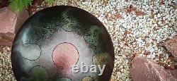 Hand Pan Flower of Life Steel Tongue Drum Musical Percussion Instrument Ø 330 mm