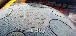 Hand Pan Flower of Life Steel Tongue Drum Musical Percussion Instrument 432 Hz